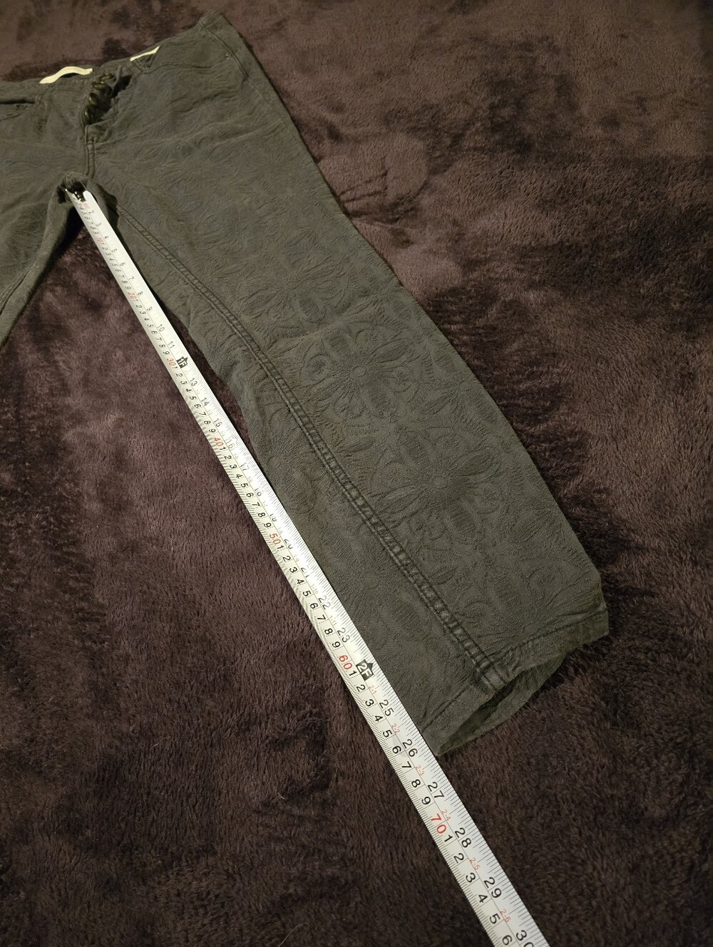 Pilcro High Rise Skinny Damask Pattern - Picture 4 of 5